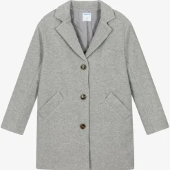 Mayoral Girls Grey Felted Coat Sale