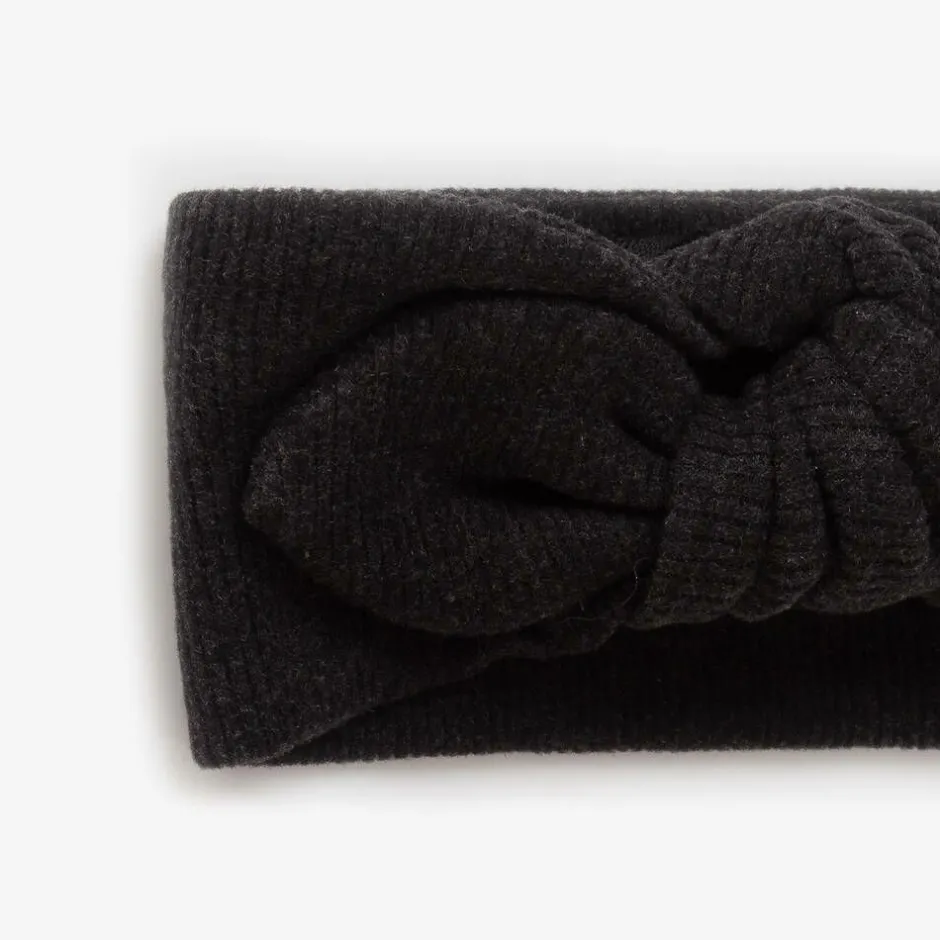 1 + in the family Girls Grey Knitted Bow Headband Best