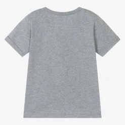 Stella McCartney Kids Girls Grey Organic Cotton Star T-Shirt New