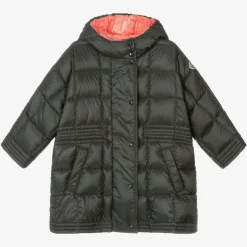 Moncler Enfant Girls Grey Puffer Coat