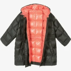 Moncler Enfant Girls Grey Puffer Coat