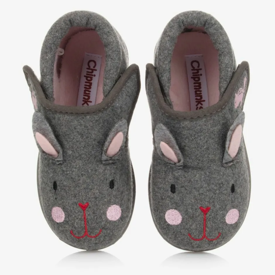 Chipmunks Girls Grey Rabbit Slippers Best