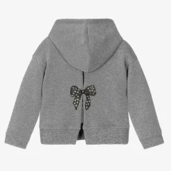 Monnalisa Girls Grey Sparkly Disney Hoodie Best