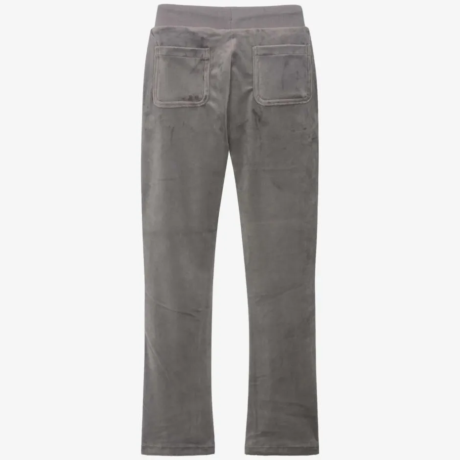 Juicy Couture Girls Grey Velour Flared Joggers Hot