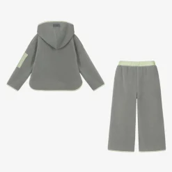 Il Gufo Girls Grey Wide Leg Tracksuit