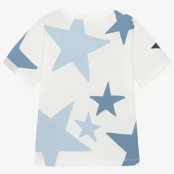 Stella McCartney Kids Girls Ivory & Blue Star Cotton T-Shirt Online