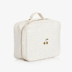 Bonpoint Girls Ivory & Gold Wash Bag (24cm) Online