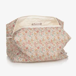 Bonpoint Girls Ivory & Pink Floral Wash Bag (23cm) Sale