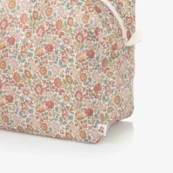 Bonpoint Girls Ivory & Pink Floral Wash Bag (23cm) Sale