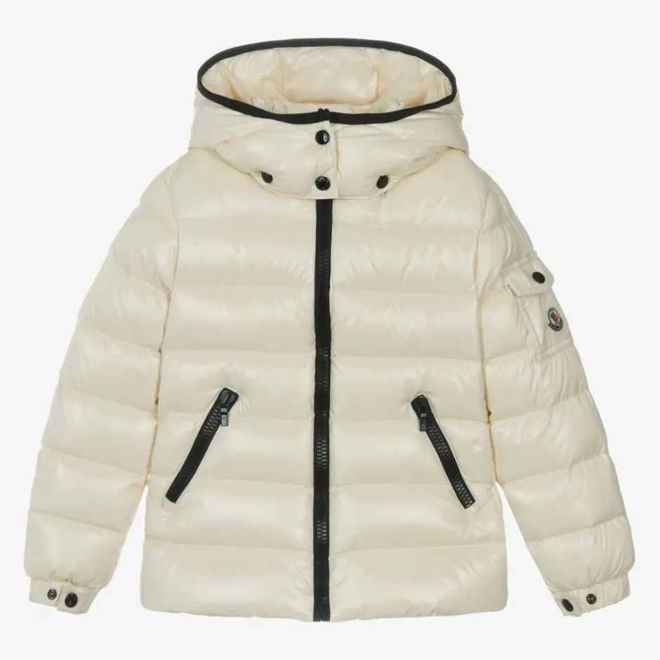 Moncler Enfant Girls Ivory Bady Down Padded Jacket