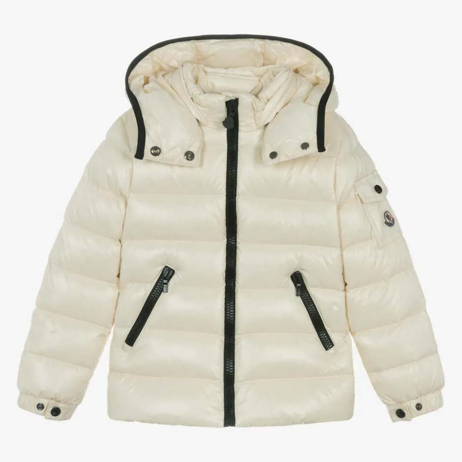 Moncler Enfant Girls Ivory Bady Down Padded Jacket