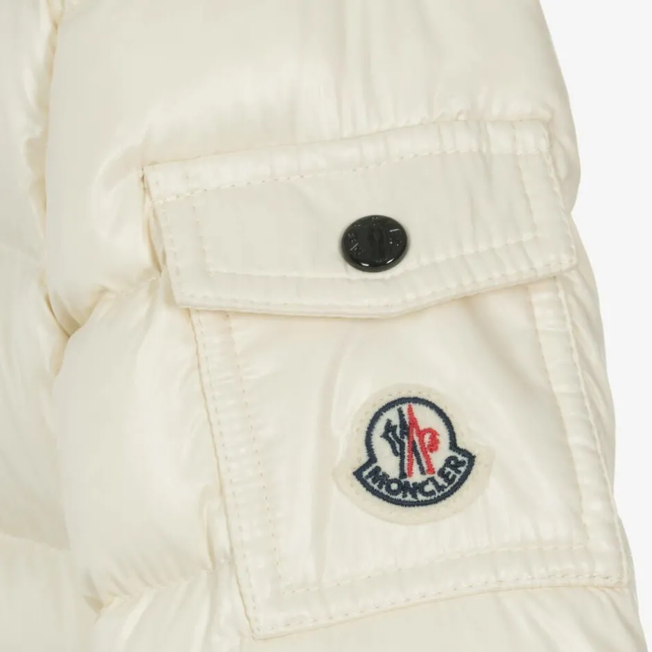 Moncler Enfant Girls Ivory Bady Down Padded Jacket