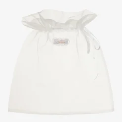 Junona Girls Ivory Bead & Lace Butterfly Hairband Outlet