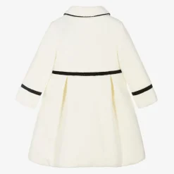 Patachou Girls Ivory Bouclé Coat Outlet
