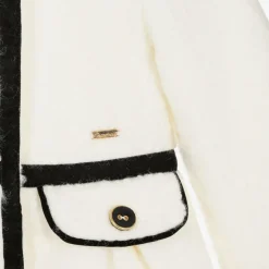 Patachou Girls Ivory Bouclé Coat Outlet