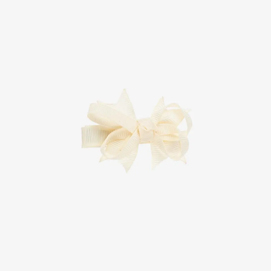 Bowtique London Girls Ivory Bow Hair Clip (4cm) Sale