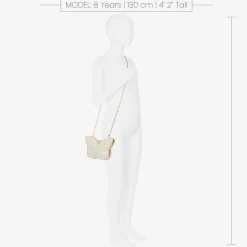 David Charles Girls Ivory Butterfly Bag (14cm) Discount