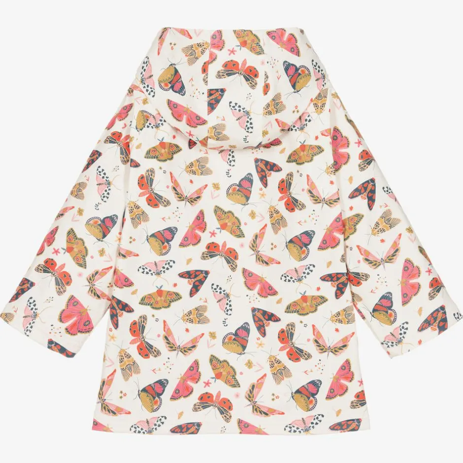 Powell Craft Girls Ivory Butterfly Raincoat