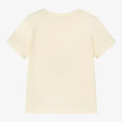 Calvin Klein Girls Ivory CK Cotton T-Shirt Online