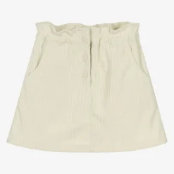 Everything Must Change Girls Ivory Corduroy Skirt