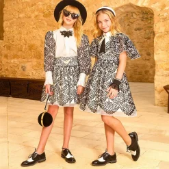 Junona Girls Ivory Cotton & Organza Blouse Best