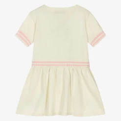 Moschino Baby Girls Ivory Cotton & Wool Knit Dress Best