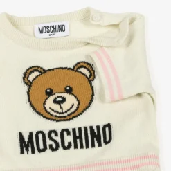 Moschino Baby Girls Ivory Cotton & Wool Knit Dress Best