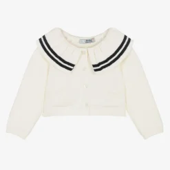 Dr. Kid Girls Ivory Cotton & Wool Cardigan Best