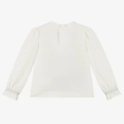 Mayoral Girls Ivory Cotton Ballerina Top Online