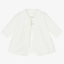Sofija Girls Ivory Cotton Coat Sale