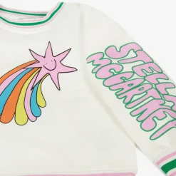Stella McCartney Kids Girls Ivory Cotton Cosmic Sweatshirt Best