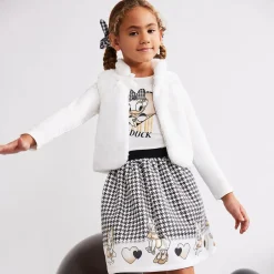 Everything Must Change Girls Ivory Cotton Disney Top New