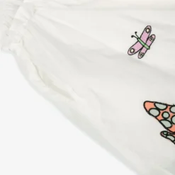 Stella McCartney Kids Girls Ivory Cotton Fairies Dress Outlet