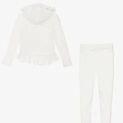 Lapin House Girls Ivory Cotton Floral Leggings Set Discount