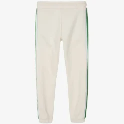 Guess Girls Ivory Cotton 4G Logo Joggers Outlet