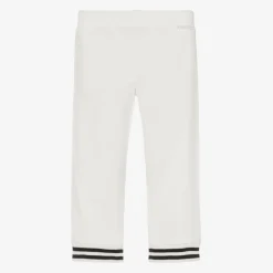 Moncler Enfant Girls Ivory Cotton Joggers