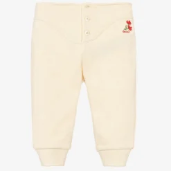 Gucci Girls Ivory Cotton Joggers New