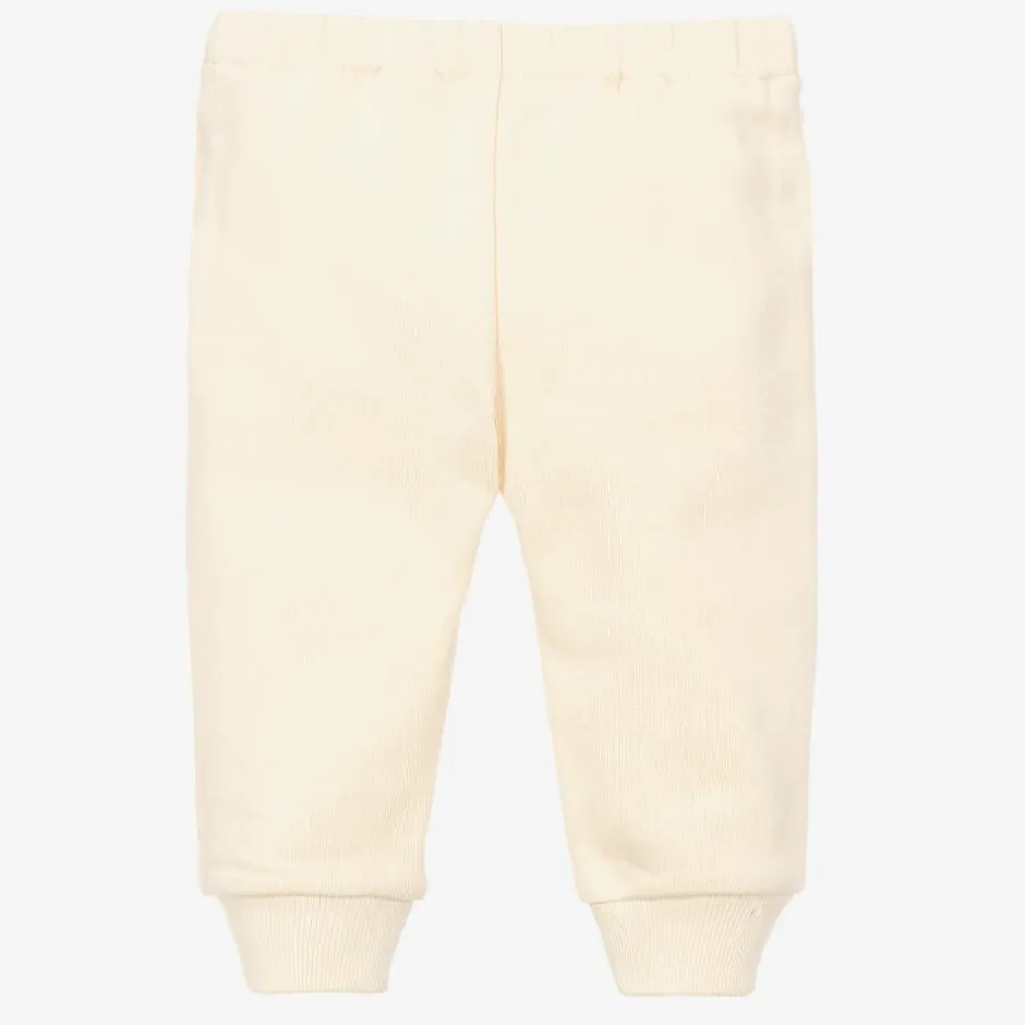 Gucci Girls Ivory Cotton Joggers New