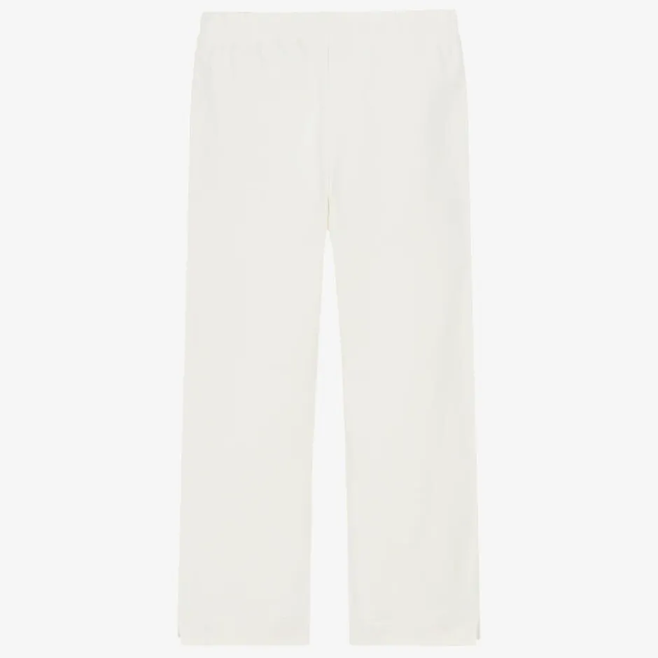AIGNER Girls Ivory Cotton Joggers Outlet
