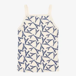 Petit Bateau Girls Ivory Cotton Paris Vests (2 Pack) Hot