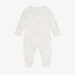 Kissy Love Girls Ivory Cotton Starry Sky Babygrow Best