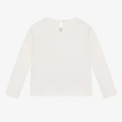 Everything Must Change Girls Ivory Cotton Teddy Bear Top Outlet