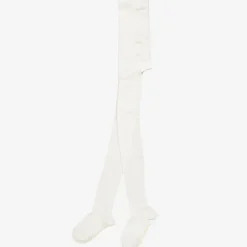 Chloé Girls Ivory Cotton Tights Discount
