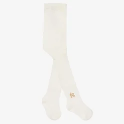 Tartine et Chocolat Girls Ivory Cotton Tights Online