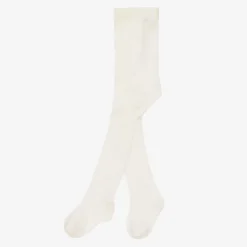 Tartine et Chocolat Girls Ivory Cotton Tights Online