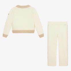 Moncler Enfant Girls Ivory Cotton Tracksuit Hot