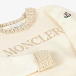 Moncler Enfant Girls Ivory Cotton Tracksuit Hot
