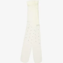 Sevva Girls Ivory Diamanté Tights Clearance
