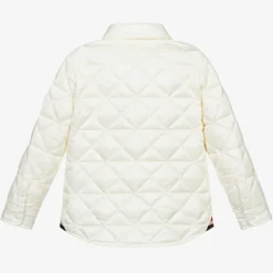 Moncler Enfant Girls Ivory Down Padded Jacket Outlet