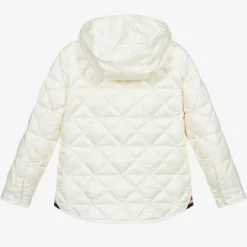 Moncler Enfant Girls Ivory Down Padded Jacket Outlet